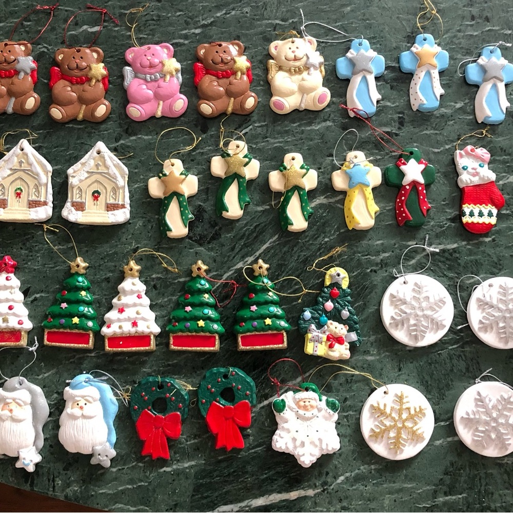 Colorful Christmas Ornaments Set